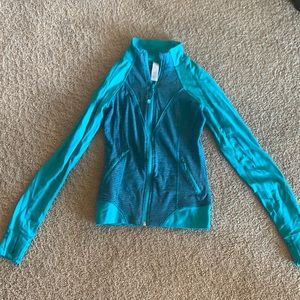 blue/turquoise ivivva zip jacket